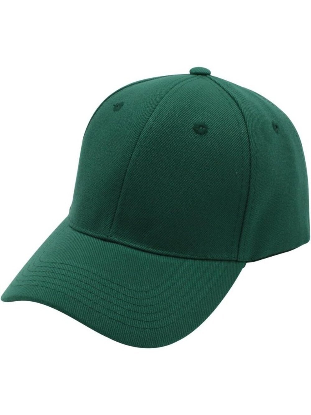 Unisex Green Top Level Baseball Cap Classic Adjustable Plain Hat